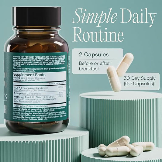 Bioma Probiotics for Digestive Health 3-in-1 Gut Health Formula 60 Capsules