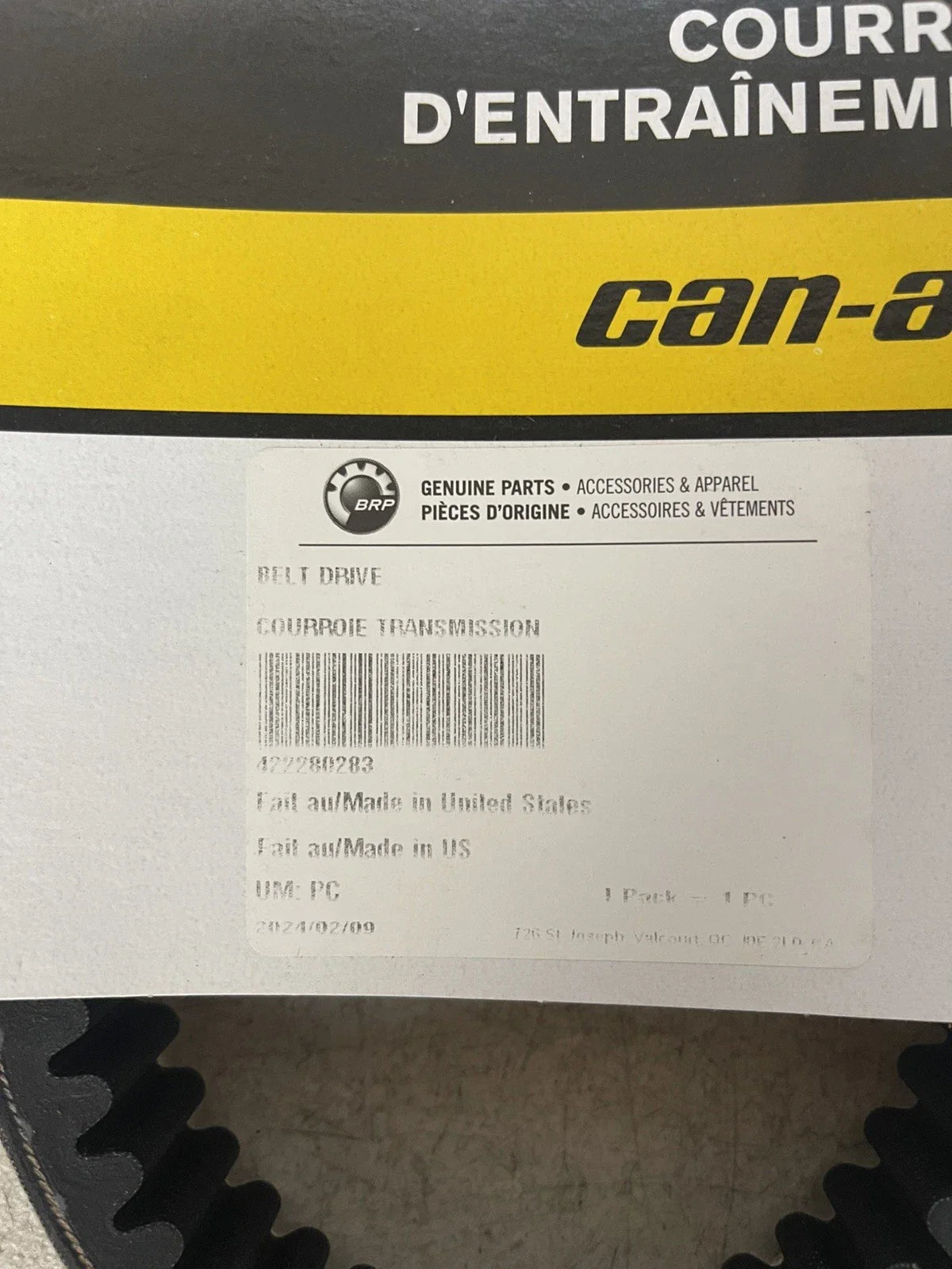 Can-Am BRP 422280283 Clutch Drive Belt – Defender & Outlander Max 400 450 HD5