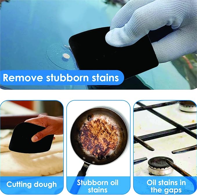 316L Stainless Steel Chainmail Scrubber – Cast Iron Skillet, Pan & Grill Cleaning Kit (Dishwasher Safe)