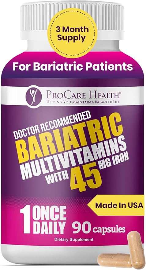 Bariatric Once-a-Day Multivitamin – 90 Capsules | Gastric Bypass & Sleeve Surgery Support