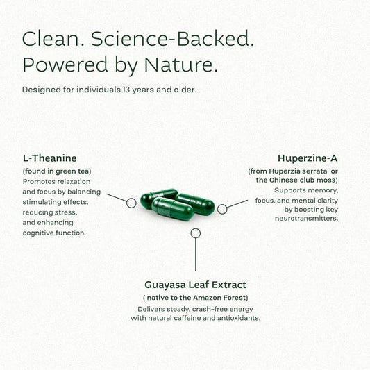 Think Foco Brain Supplement – Focus, Memory & Mental Clarity Support | 60 Capsules