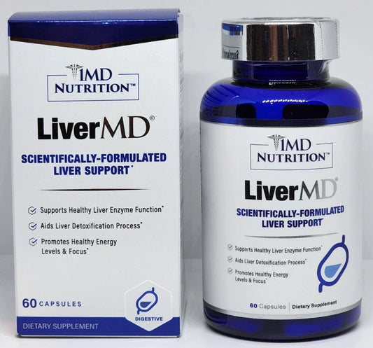1MD LiverMD Liver Repair Support Supplement New Sealed 60 Capsules New